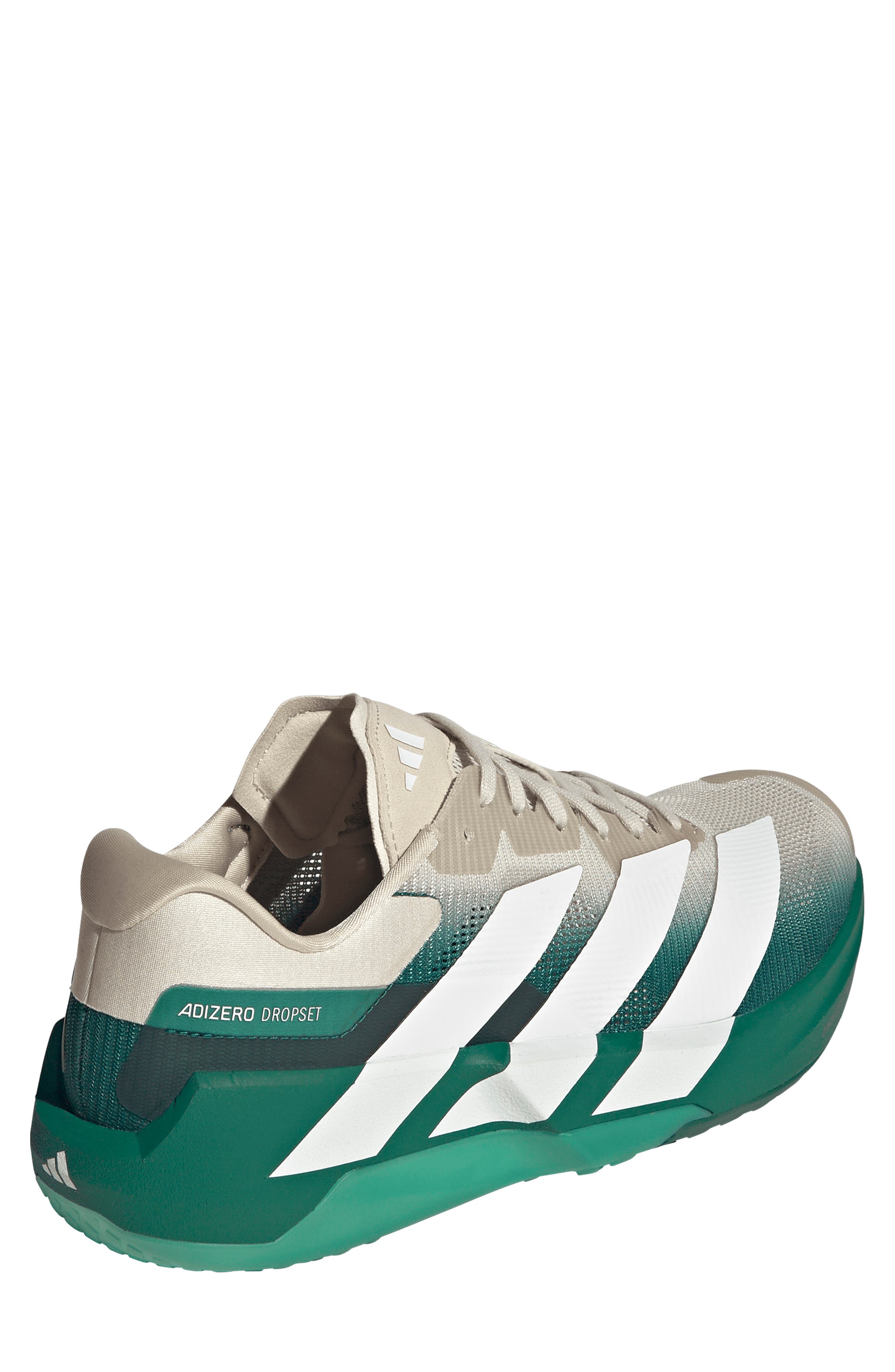 Adizero Dropset Pro Training Shoe, Alternate, color, ALUMINA/ GREEN/ WHITE