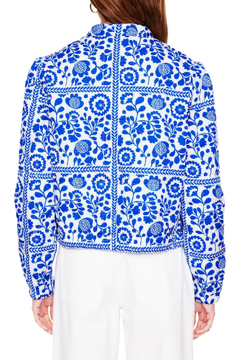 Highbury Print Quilted Jacket, Alternate, color, VINE TILE
