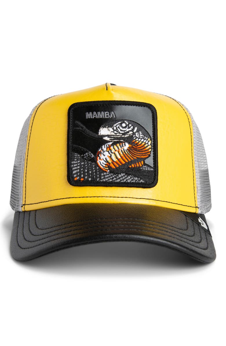 Goorin Bros. Courtside Mamba Trucker Cap, Main, color, Beam / Void