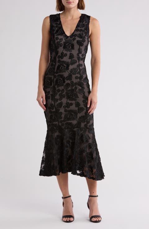 V-Neck Sleeveless Cocktail Dress