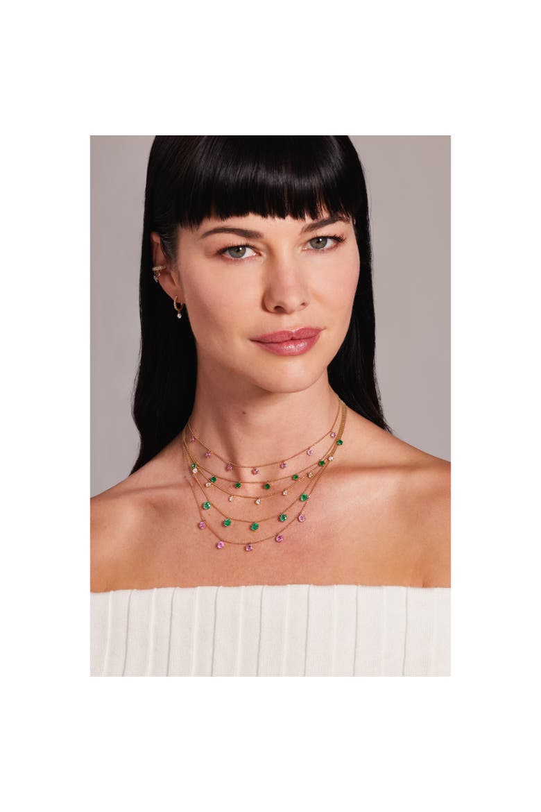 Pink Sapphire Floating Necklace, Alternate, color, Pink
