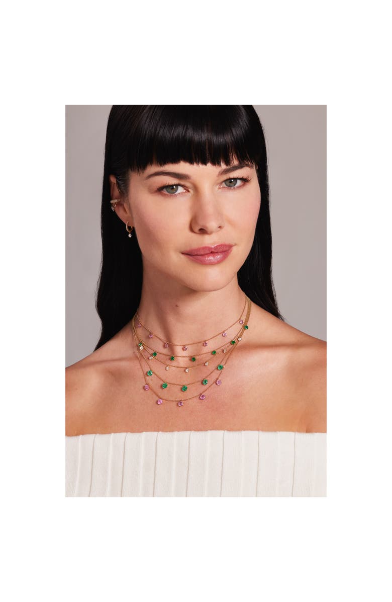 Graziela Pink Sapphire Floating Necklace, Alternate, color, Pink