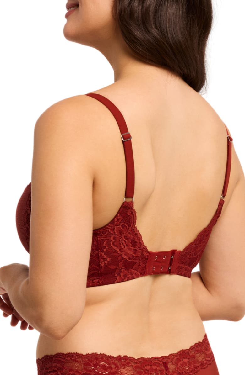 Montelle Intimates Ayla Wireless Bra, Alternate, color, Chili