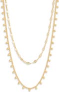 NORDSTROM RACK Set of 2 Demi Fine Ball Drop Necklaces
