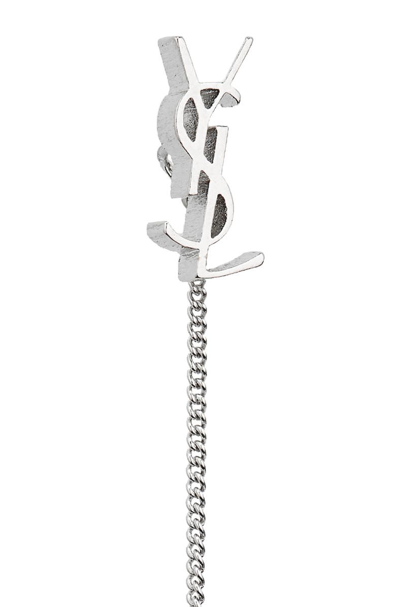 Saint Laurent YSL Threader Earrings, Alternate, color,