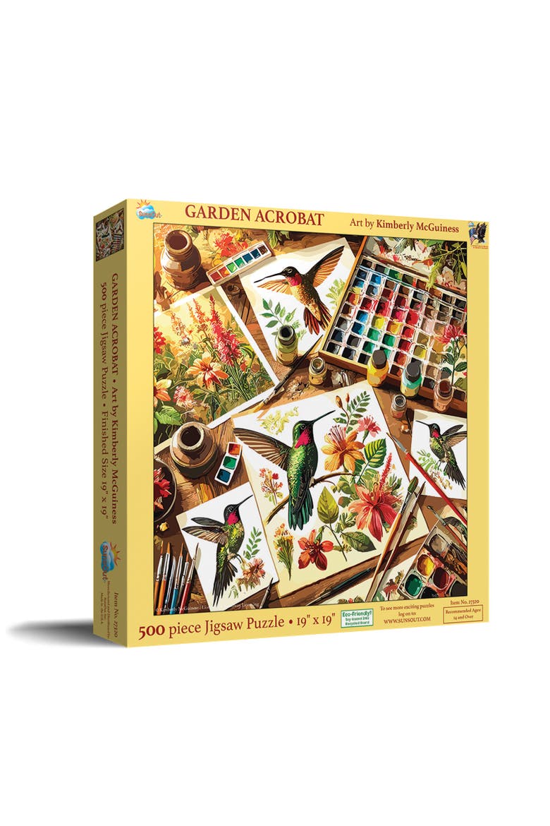 Garden Acrobat 500 piece Jigsaw Puzzle for Adults, Main, color, Multicolor