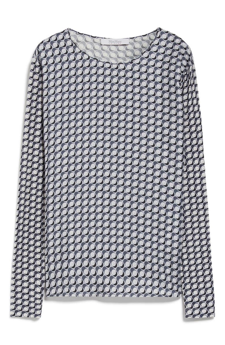 Max Mara Leisure Scrigno Long Sleeve Silk Blend Top, Alternate, color,