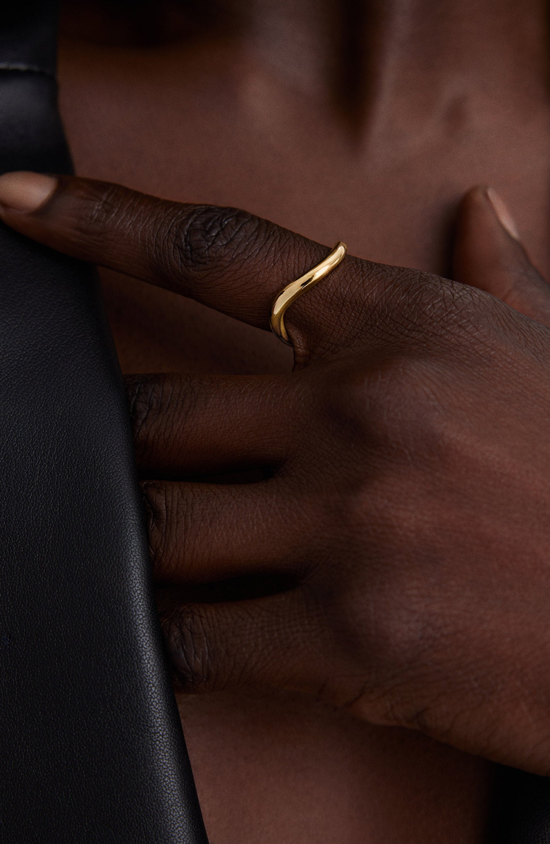 MEJURI Dôme Figure Slim Ring, Alternate, color, 14K Yellow Gold