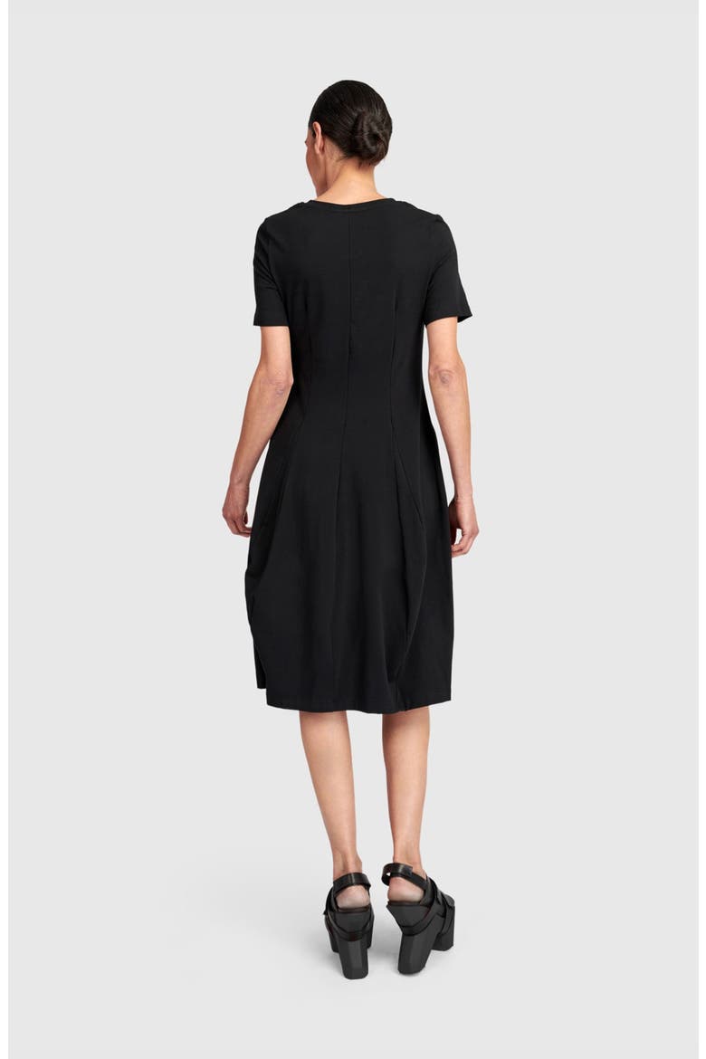 Staple Short Sleeve Dress, Alternate, color, Black