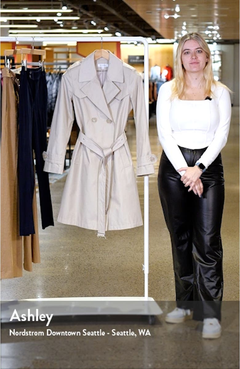 Water Resistant Cotton Blend Trench Coat, sales video thumbnail
