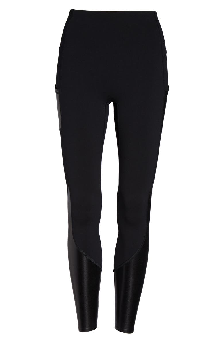 SPANX<sup>®</sup> Every.Wear Gloss Panel Pocket Active Leggings, Alternate, color,
