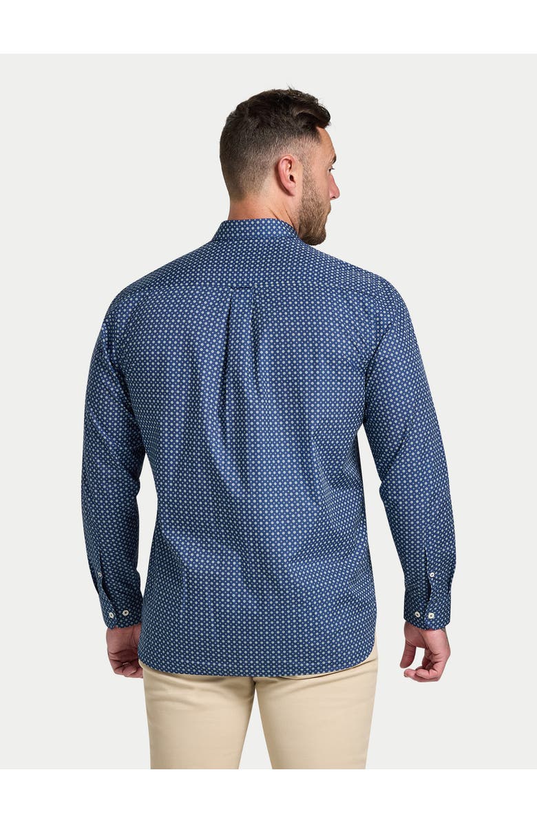 Raging Bull Long Sleeve Dotty Print Cotton Shirt, Alternate, color, Navy