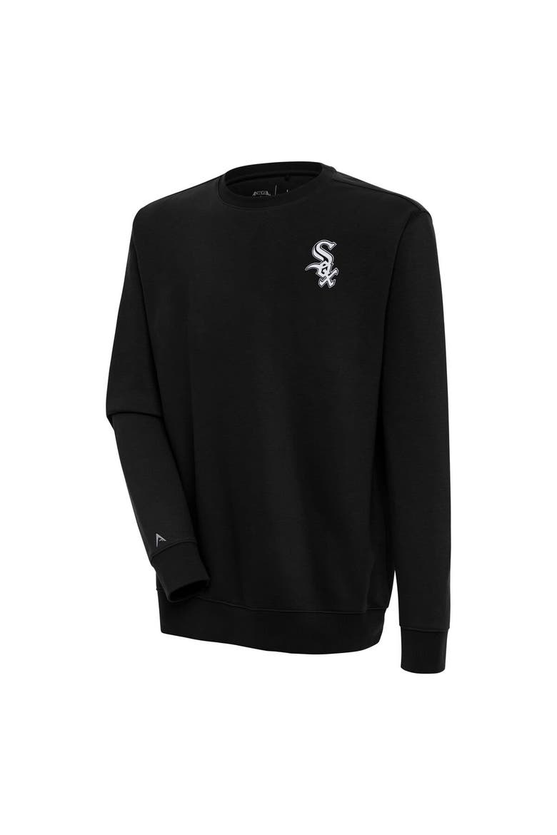 Men's Antigua  Black Chicago White Sox Victory Pullover Sweatshirt, Main, color, Black