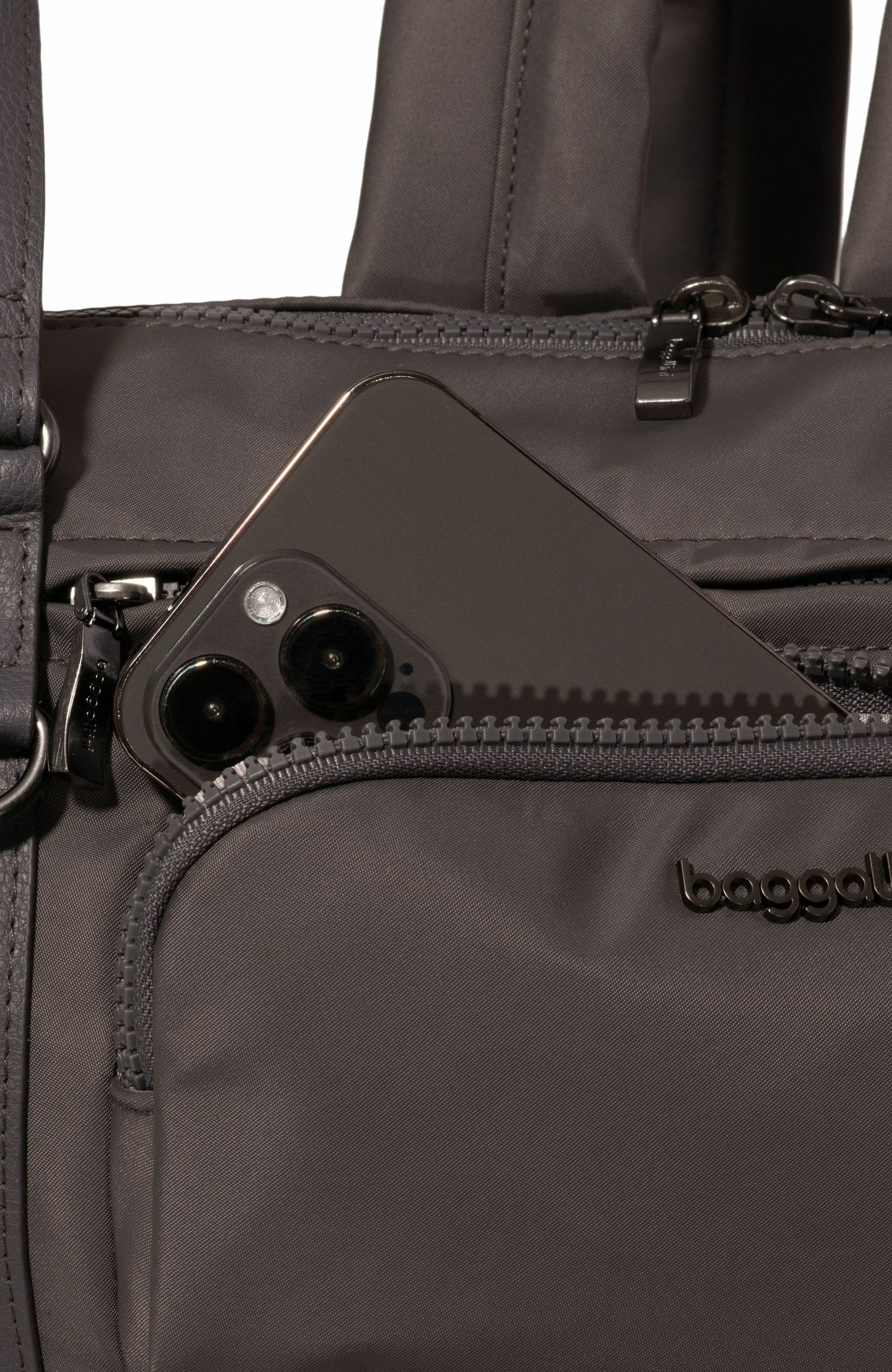 BAGGALLINI Nolita Small Convertible Backpack, Alternate, color, Smoke Twill