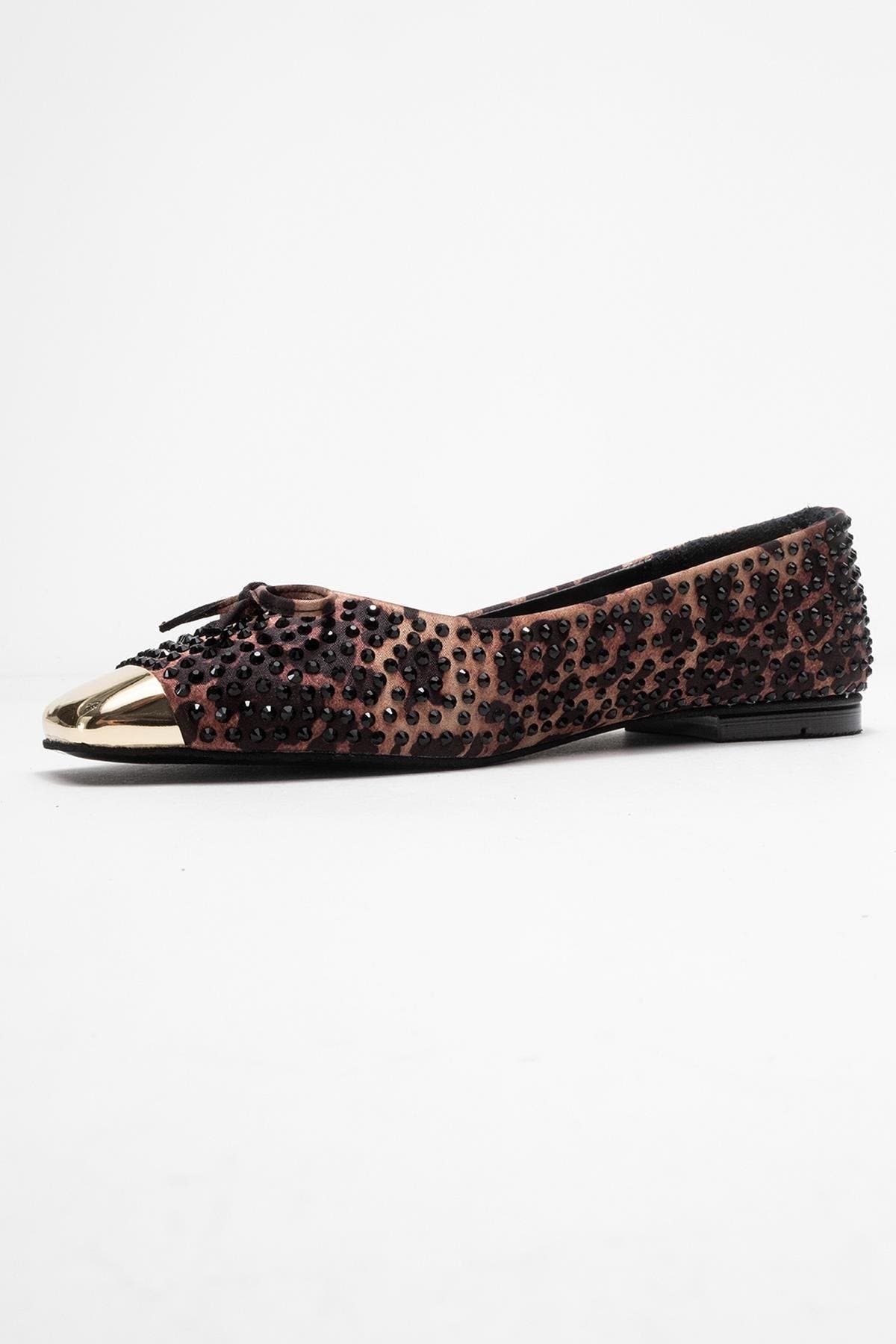 Prologue Shoes Abra Bow Ballet Flat, Alternate, color, Leopard