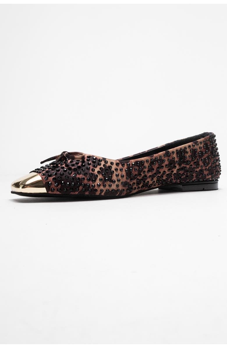 Prologue Shoes Abra Bow Ballet Flat, Alternate, color, Leopard