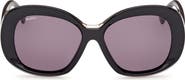 Max Mara Edna 55mm Round Sunglasses