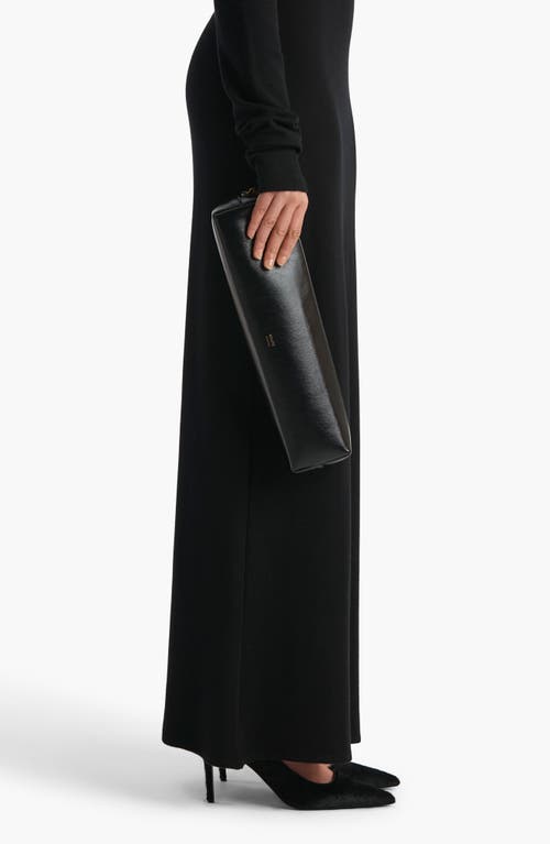 Khaite Kye Leather Pencil Case In Black