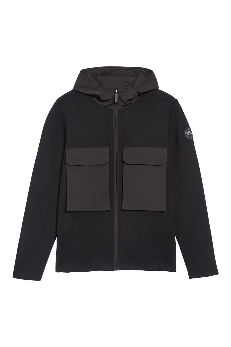 Elgin Zip Hoodie, Alternate, color, BLACK