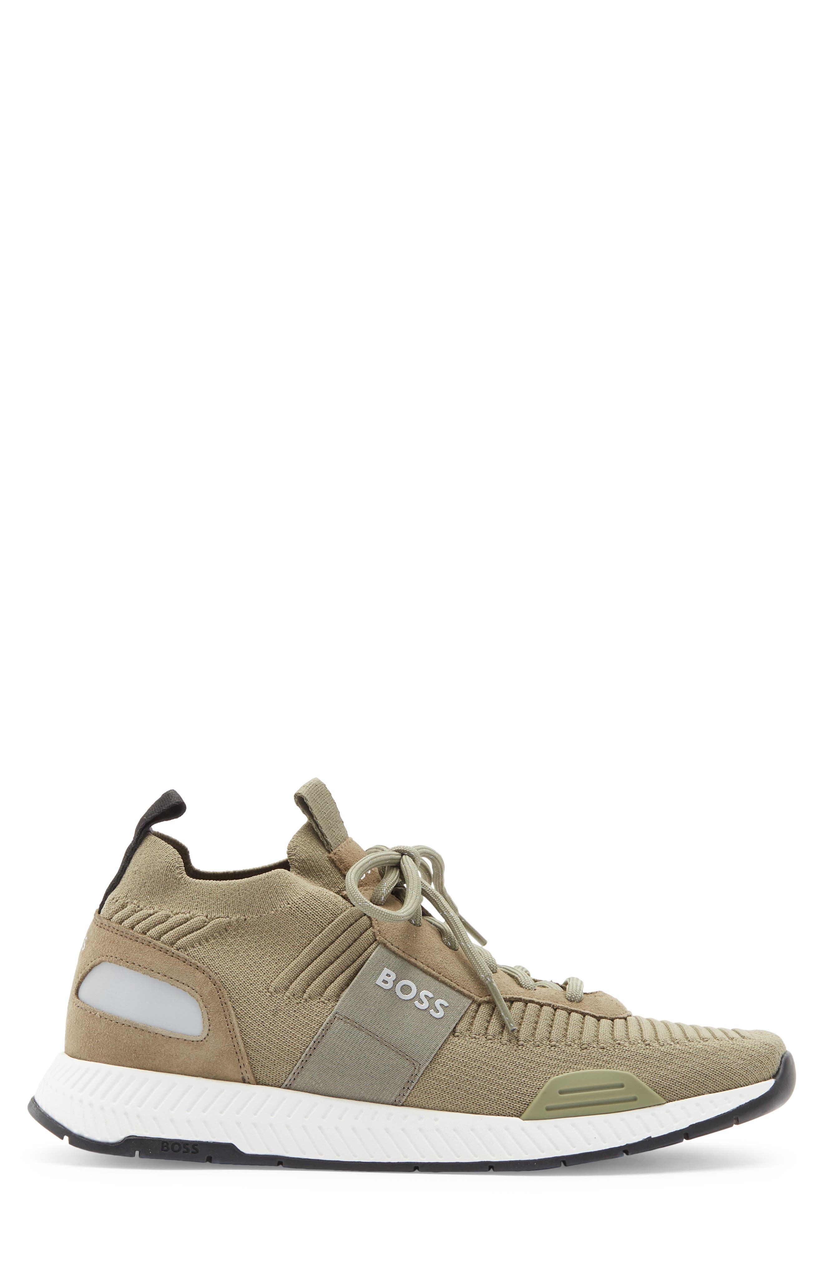 BOSS Titanium Runn Knit Sneaker, Alternate, color, 