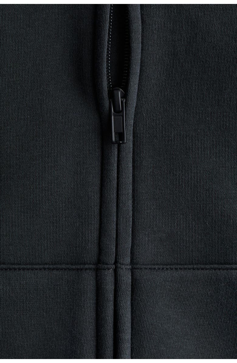 H&M Oversized hooded jacket, Alternate, color, Dark Gray