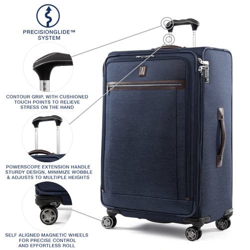 Travelpro Platinum Elite Softside Expandable Large 29-inch Checked Luggage In True Navy Blue