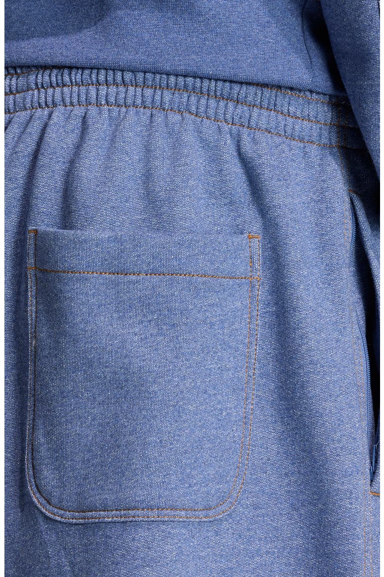 Trefoil Essentials Fleece Sweatpants, Alternate, color, CREW BLUE MEL