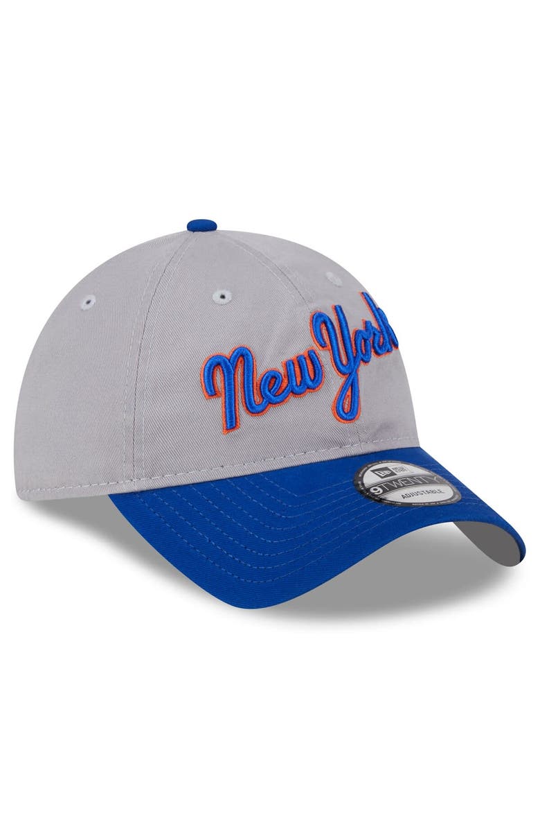 New Era Men's New Era  Gray New York Mets 2024 Batting Practice 9TWENTY Adjustable Hat, Alternate, color, 