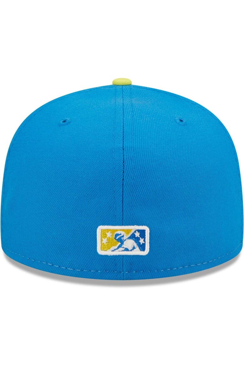 Men's New Era Yellow/Blue Sacramento Dorados Copa De La Diversion 59FIFTY Fitted Hat, Alternate, color, Yellow