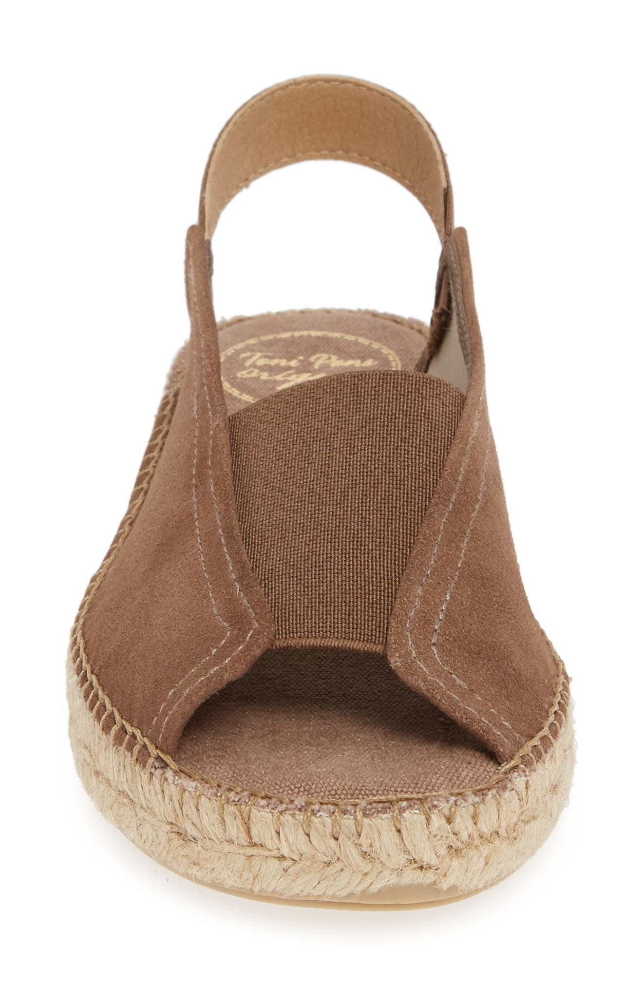 Esmy Slingback Wedge Sandal, Alternate, color, TAUPE CANVAS