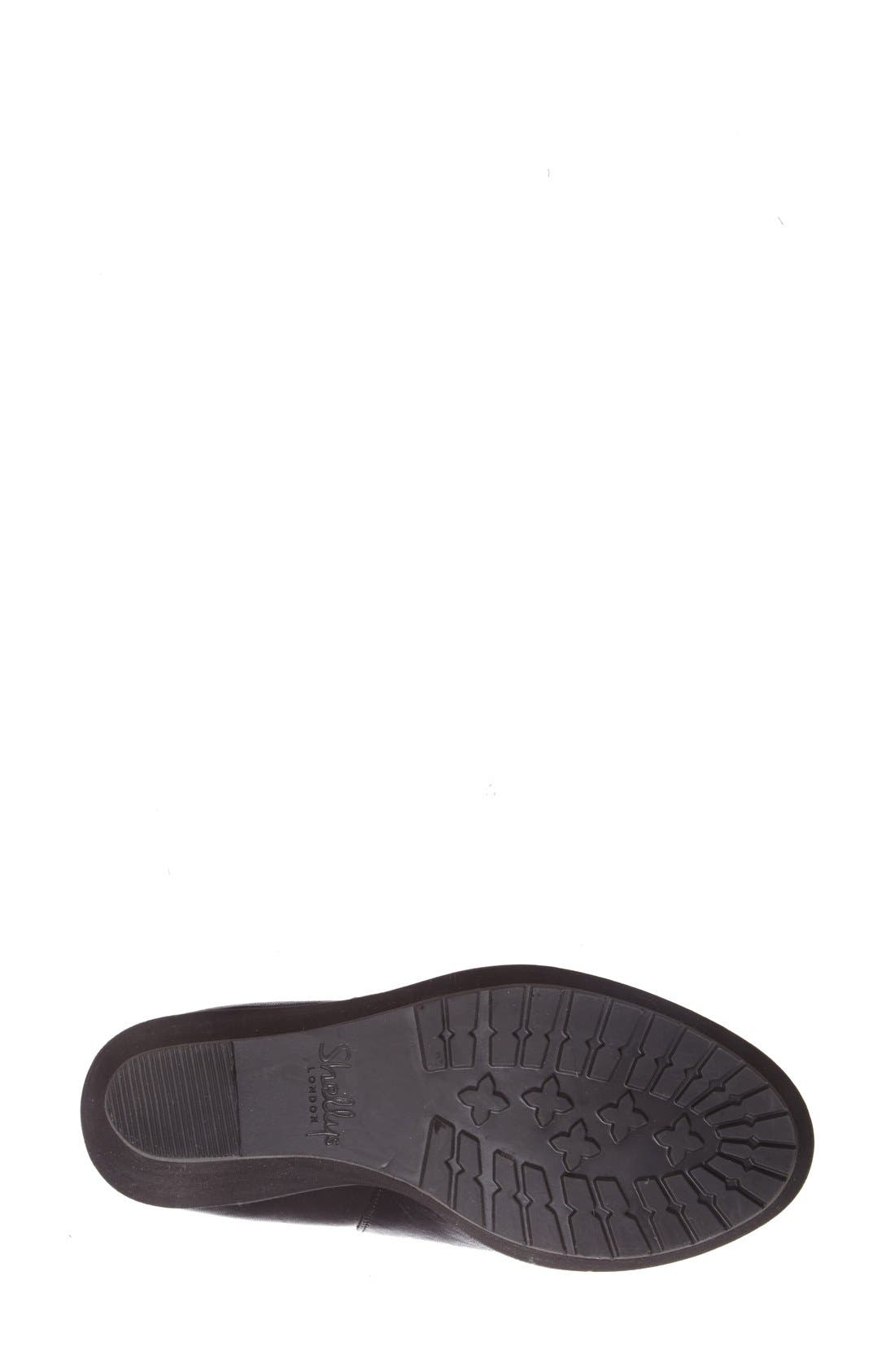 'Campalto' Wedge Platform Boot, Alternate, color, BLACK LEATHER