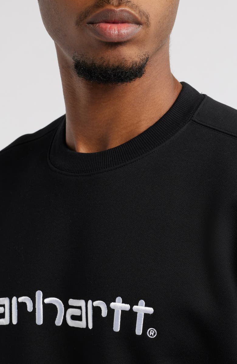 Carhartt Work In Progress Embroidered Logo Sweatshirt, Alternate, color, 