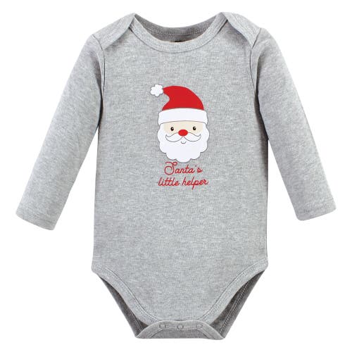 Hudson Baby Everyday Long-sleeve Cotton All-in-ones In Gray