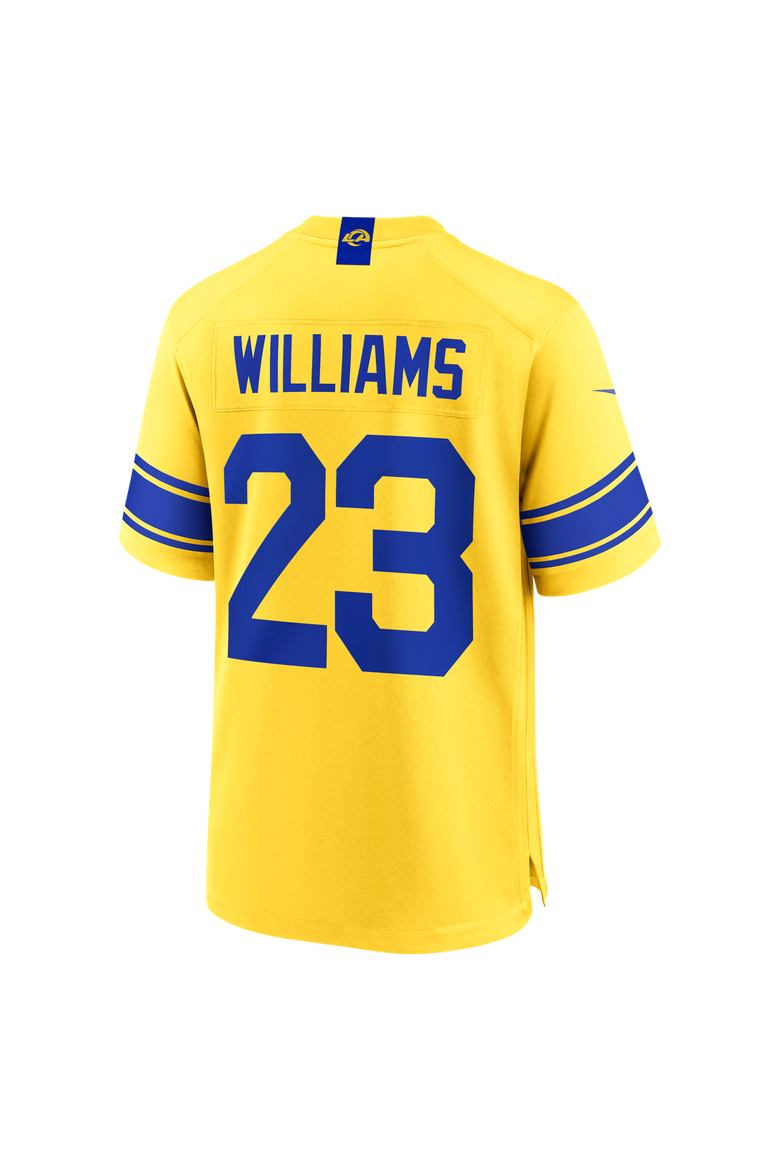 Men's Nike Kyren Williams Los Angeles Rams Classic Sol Game Jersey, Alternate, color, Gold