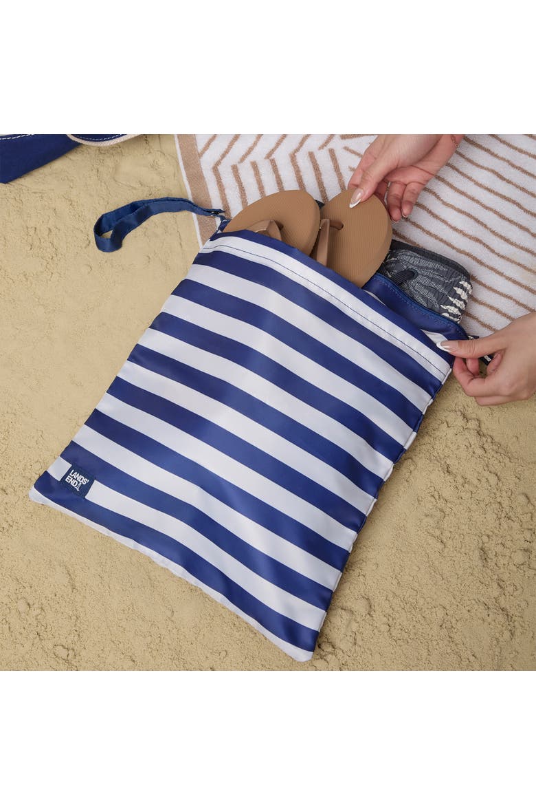Wet Bags for Travel 2-Piece Set,  Polyester Canvas Wet Dry Bag for Swimsuits, Wet Clothes, and More, Alternate, color, Navy