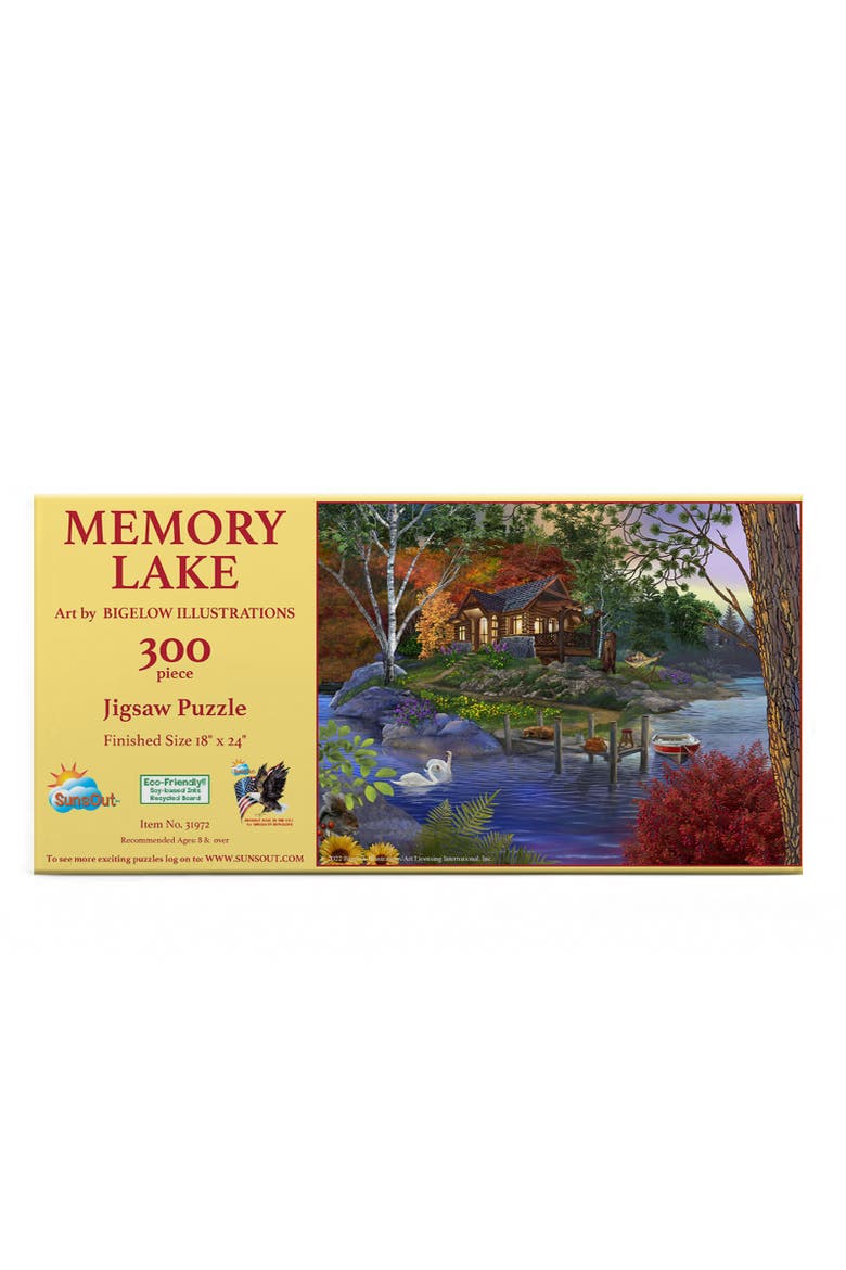 Memory Lake 300 piece Jigsaw Puzzle for Adults, Alternate, color, Multicolor