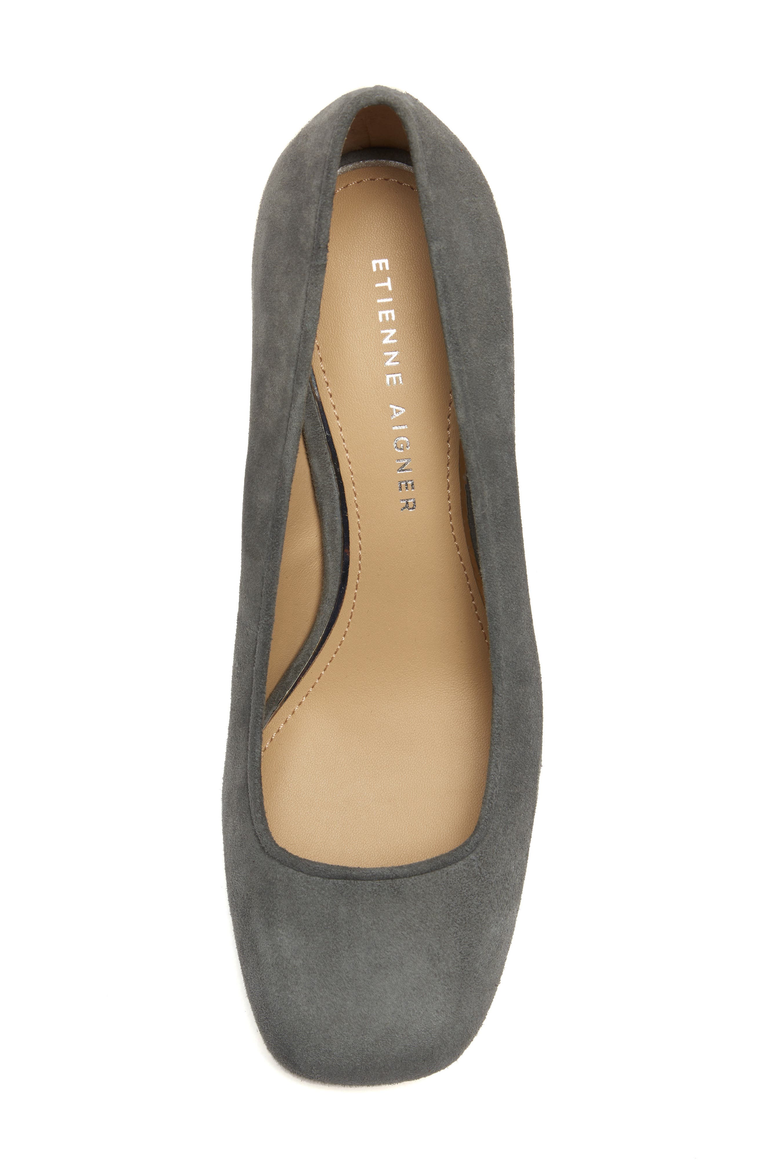 Dylan Square Toe Pump, Alternate, color, SLATE GREY SUEDE