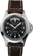 Hamilton Khaki Field Automatic Leather Strap Watch, 40mm