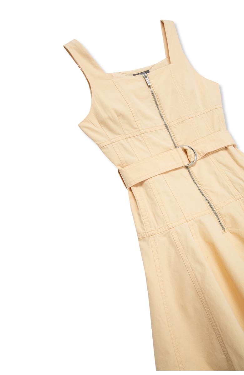 Truce Kids' Belted Ruffle Hem Dress, Alternate, color, Khaki