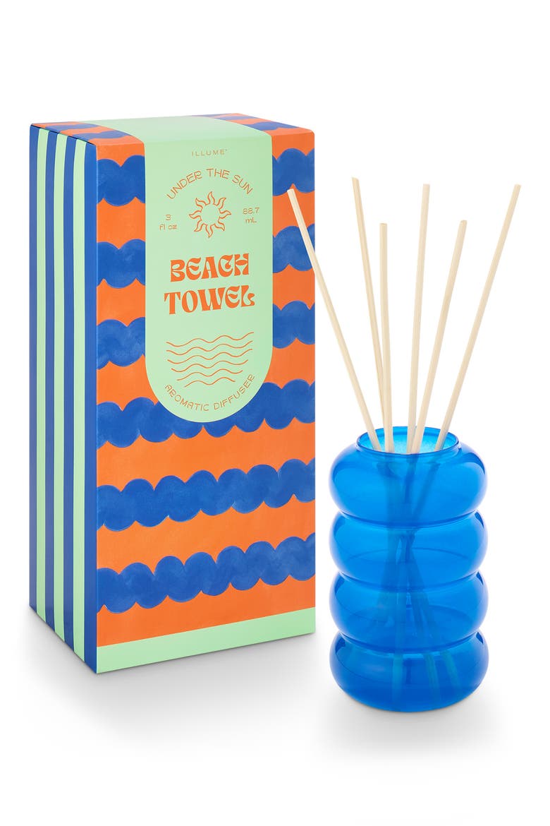 Beach Towel Aromatic Sun Reed Diffuser, Main, color, BLUE