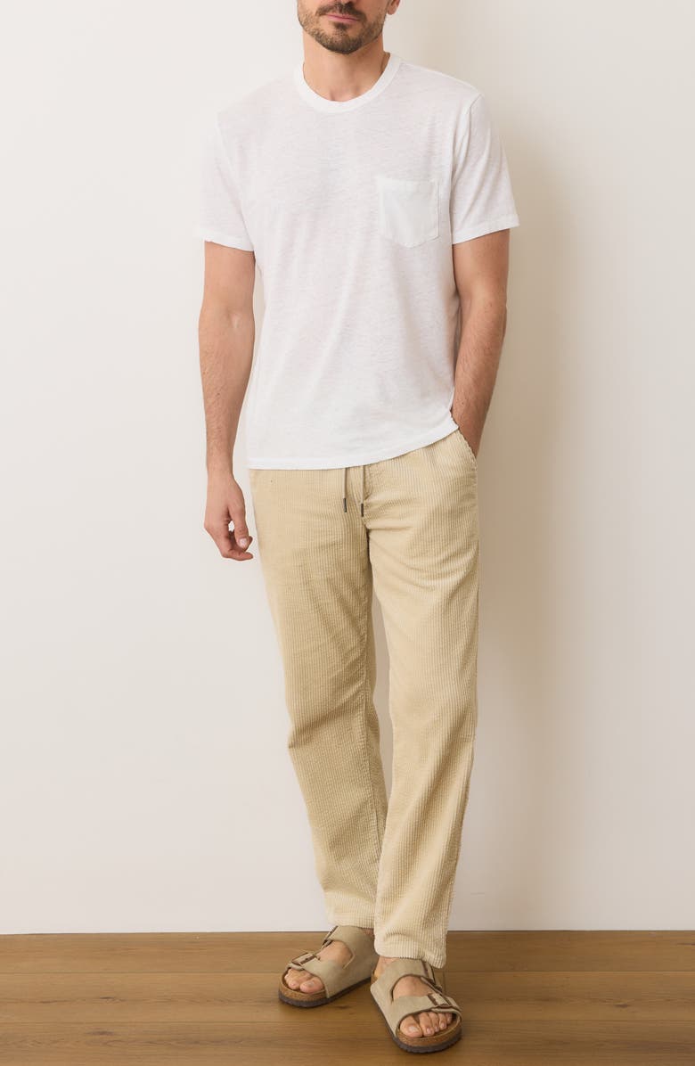 Marine Layer Relaxed Fit Hemp & Cotton T-Shirt, Alternate, color, White