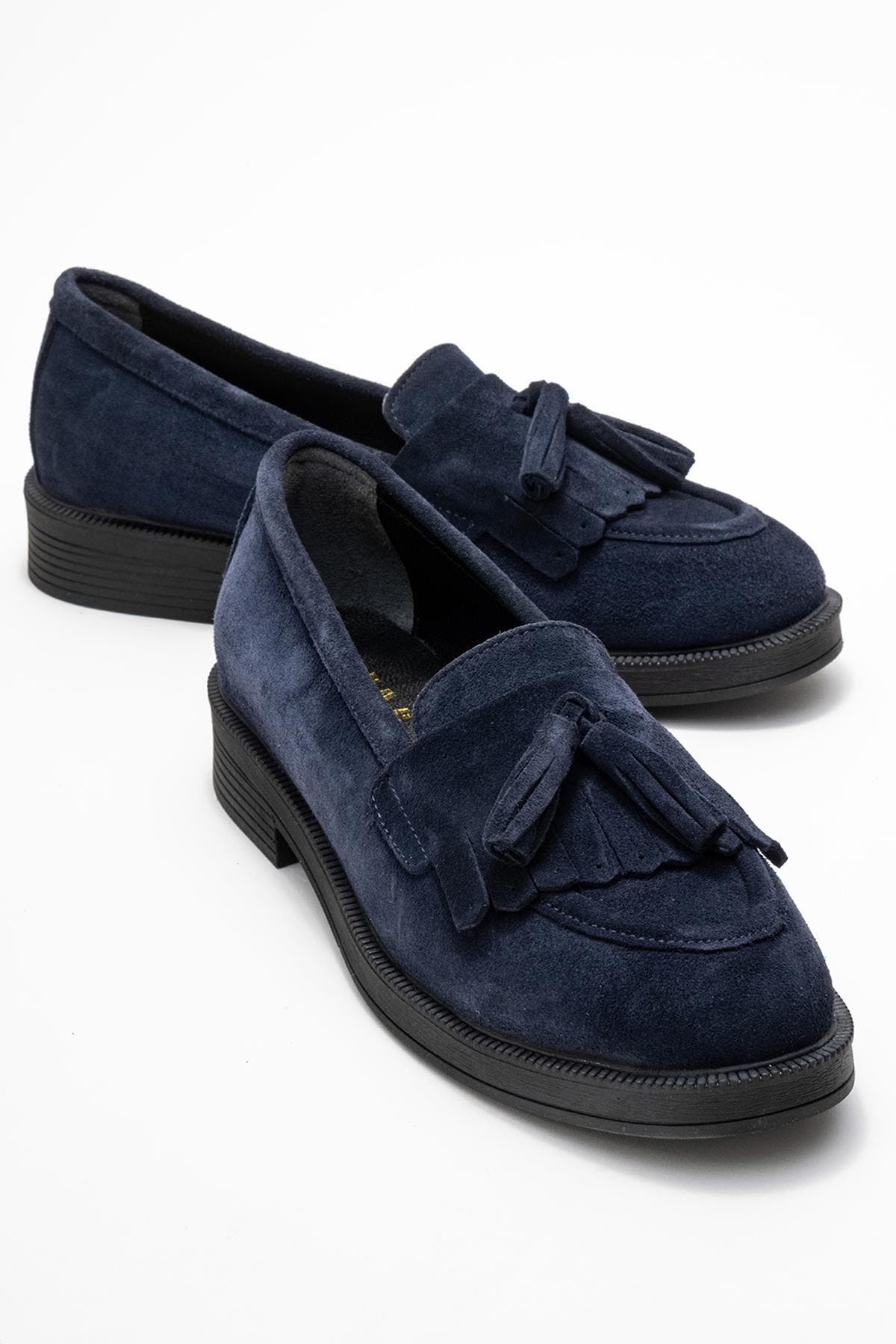  Navy Suede Leather