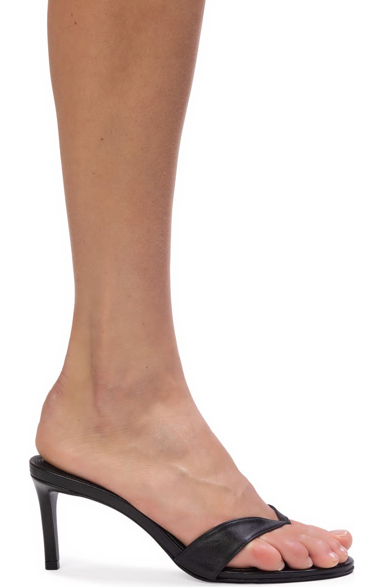 BLACK SUEDE STUDIO Aura 70 Mule, Alternate, color, Black Leather