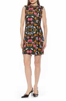 Alexia Admor Stripe Detail Sleeveless Shift Dress