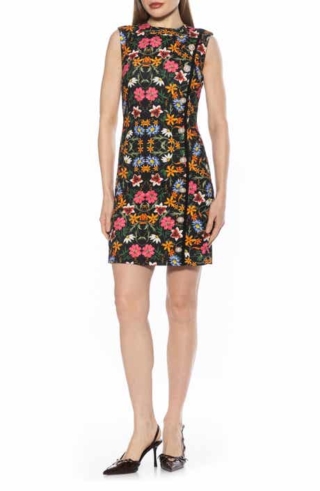 Alexia Admor Stripe Detail Sleeveless Shift Dress