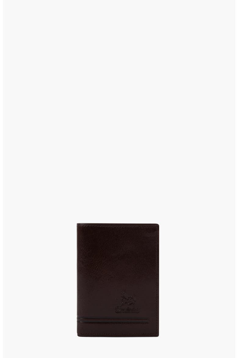 Gentleman Trifold Leather Wallet 582, Main, color, Brown