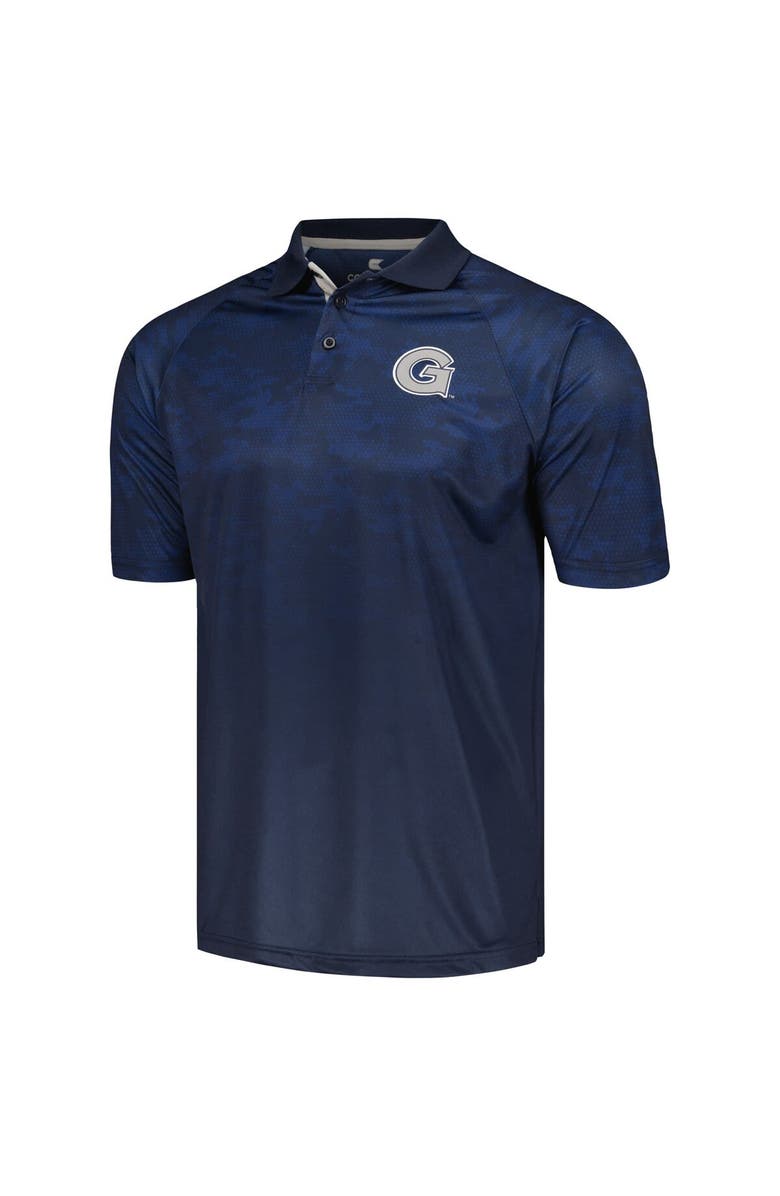 COLOSSEUM Men's Colosseum Navy Georgetown Hoyas Honeycomb Raglan Polo, Alternate, color, Navy
