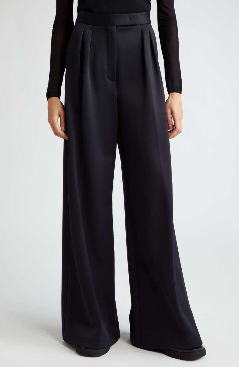 Max Mara Zinnia Ultrawide Leg Pants, Main, color, Black