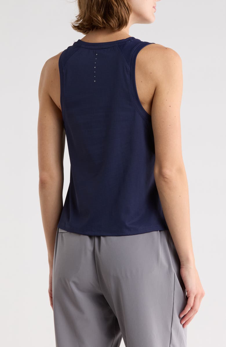 LAYER 8 Side Fly Away Training Tank, Alternate, color, Peacoat