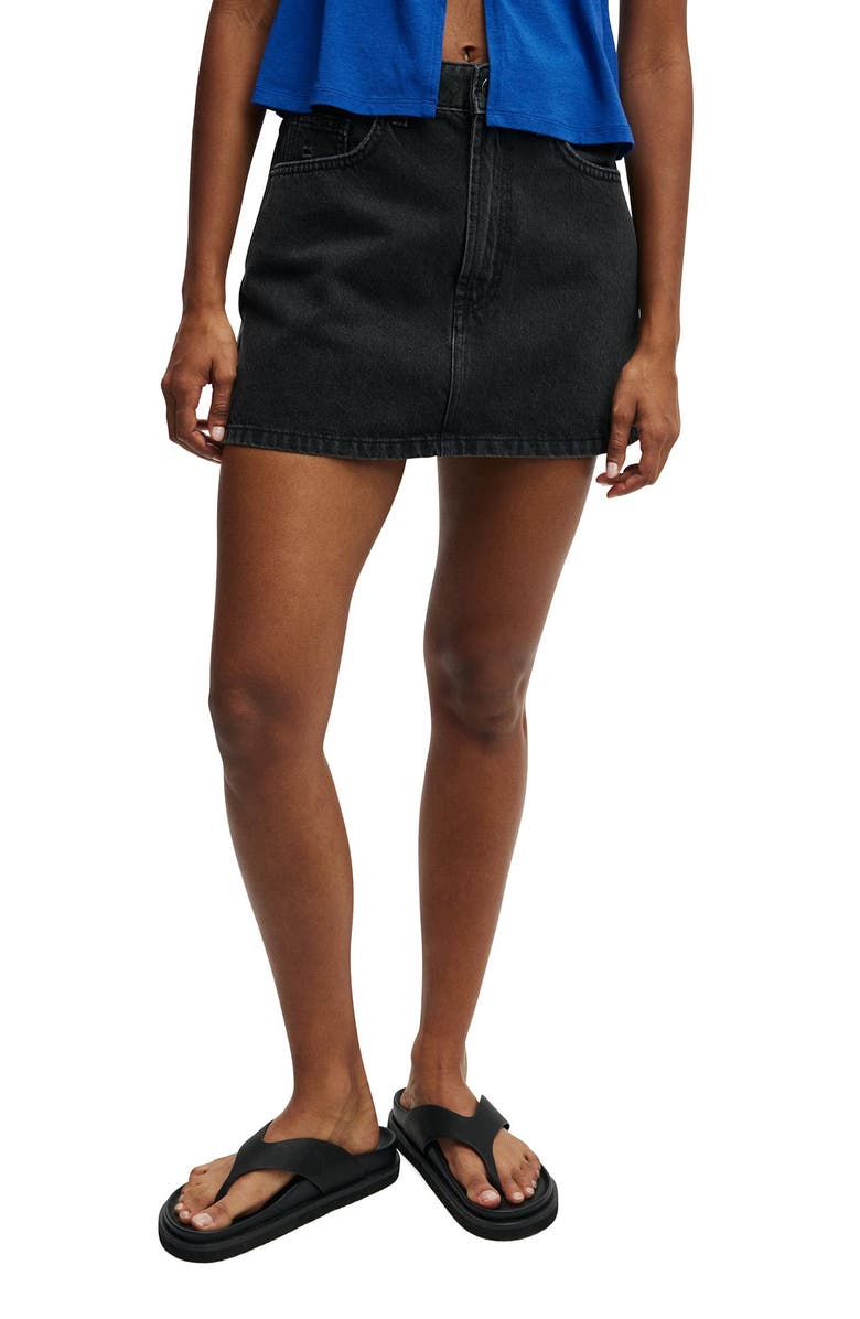 Cotton On Women's Original Denim Mini Skirt, Main, color, 